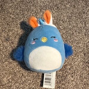 Squishmallows Blue and White Stuffed Animal